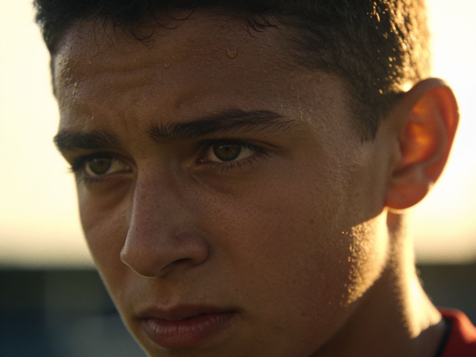 Portrait of a young footballer