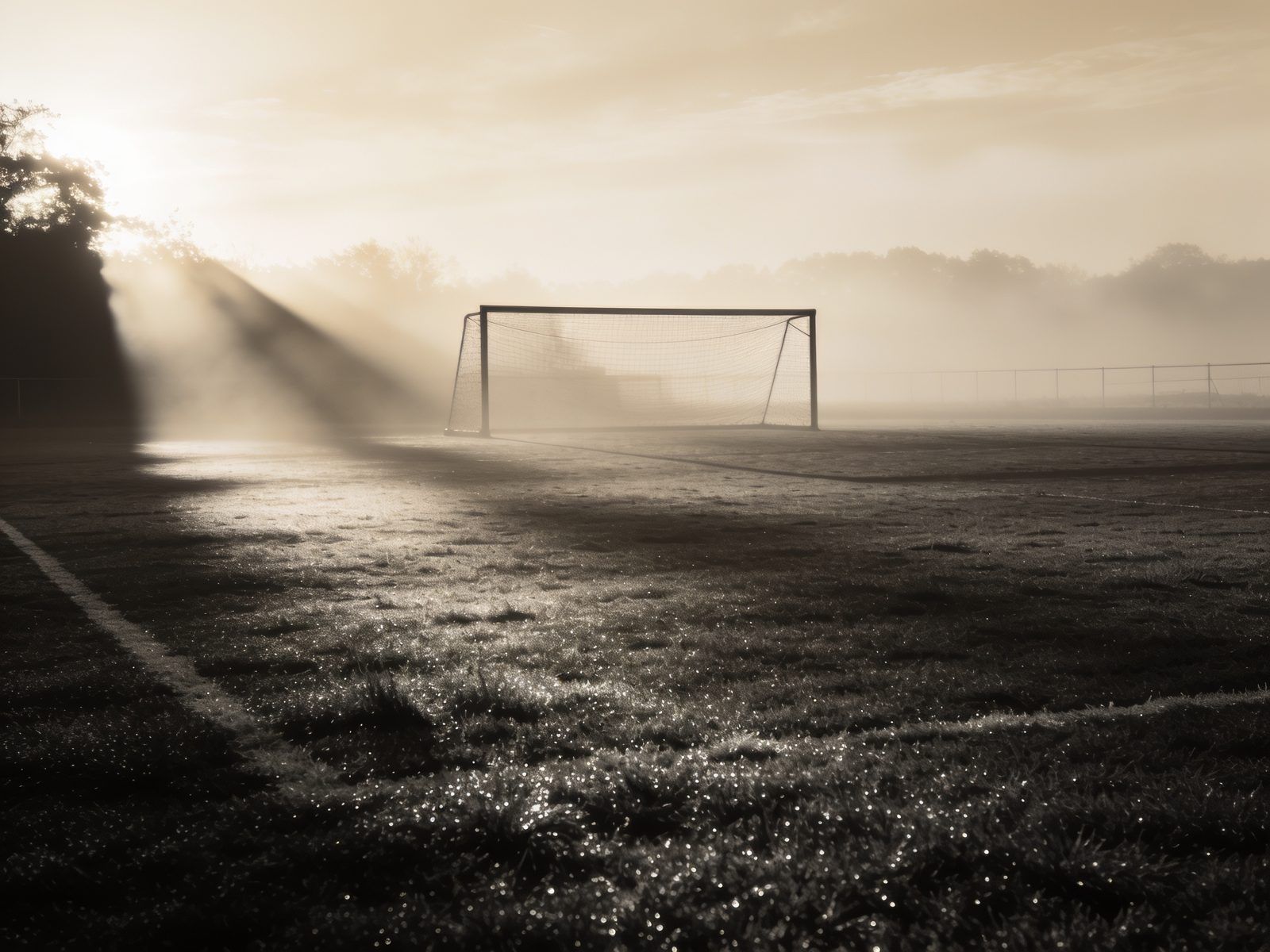 Training ground at dawn