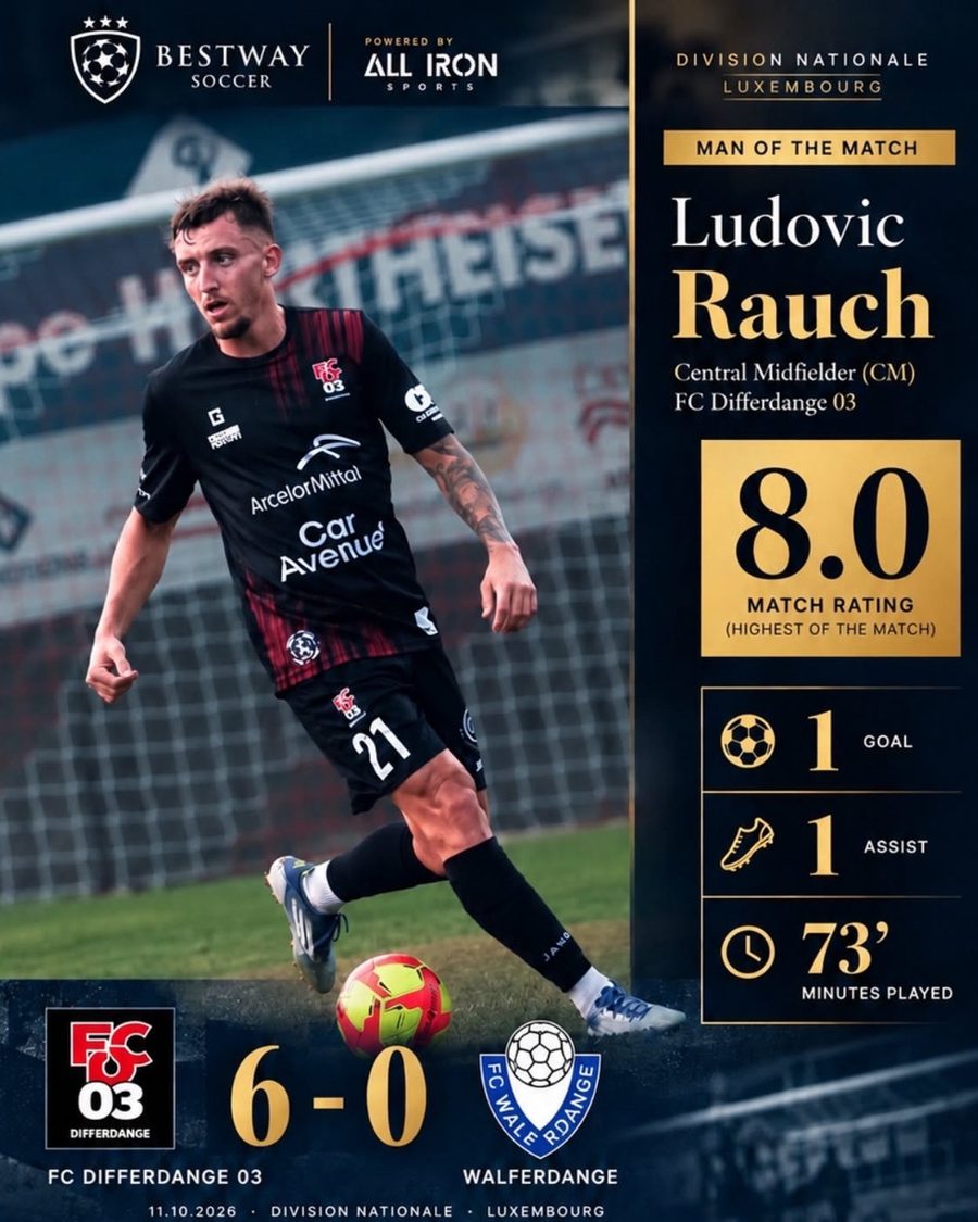 Homme du match pour Ludovic Rauch.